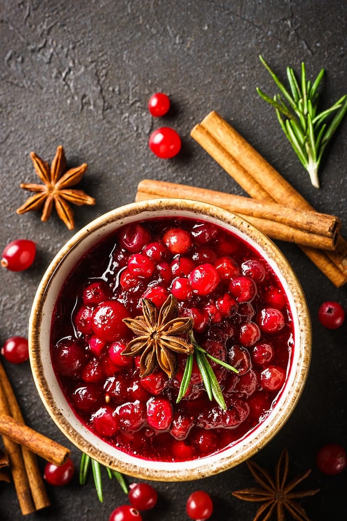 Christmas cranberry side dish cranberry sauce with orange port wine cranberry compote gourmet holiday recipes